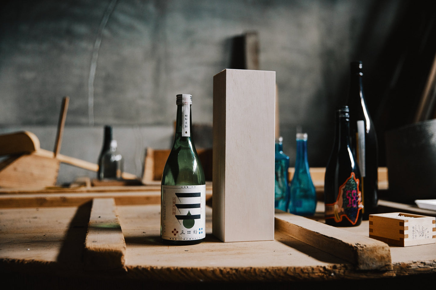 750ML酒用木箱（ワイン・焼酎・日本酒など）