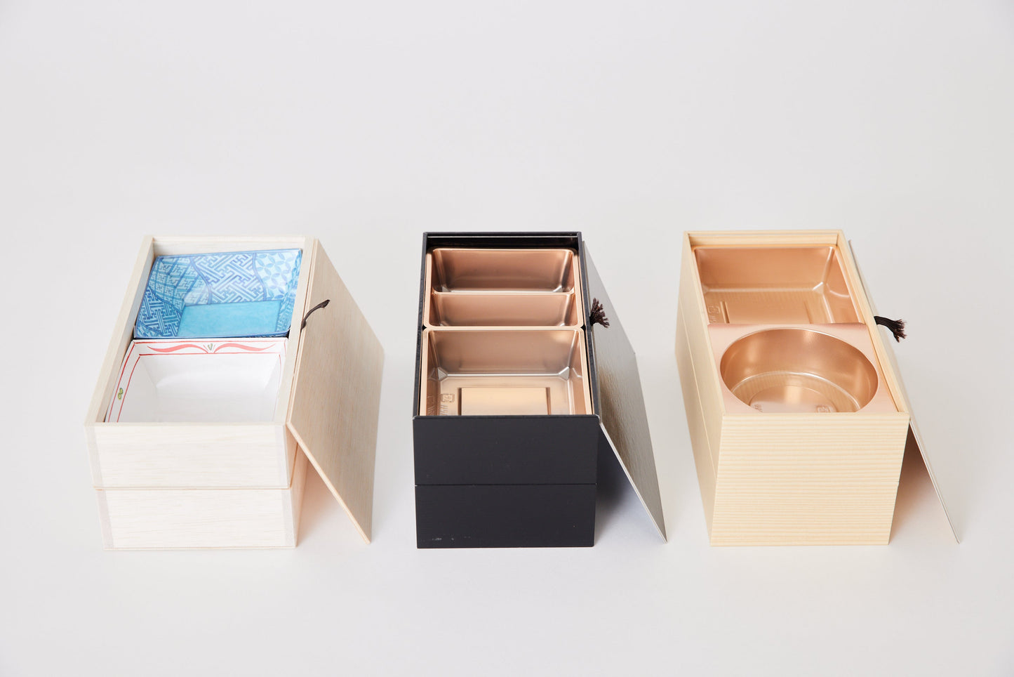 四切二段弁当用木箱・紙箱